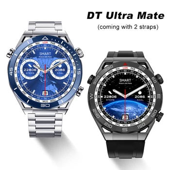 DT Ultra Mate Smart Ur Mænd NFC Smartwatch Trådløs Opladning Bluetooth Opkald, GPS Tracker Fitness Armbånd 2023 HD-Skærm