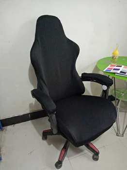 Lange Armlæn Gaming Chair Cover til Computer Stol Sæde Protector Elastisk Chef kontorstol Dækker Strække Split Hjem sædebetræk