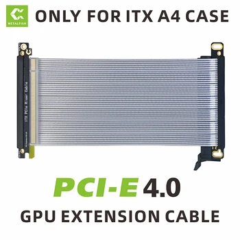 METALFISH Fuld Fart 4.0 PCIe3.0 x16 Riser Kabel Hvid GPU forlænger Ledning Til ITX A4 Struktur Chassis Mini Kompakt Sag