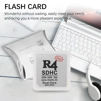 2022 R4 SDHC-Adapter Secure Digital Hukommelseskort Burning Card Game Card Flashkort Holdbart Materiale, Kompakt Og Bærbar Flashkort