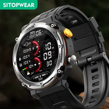 SitopWear Mænds Smartwatch 100 sportstilstand 7 Dages batterilevetid HD-Tv med Smart Ur Udendørs Fitness Tracker Sundhed Overvågning