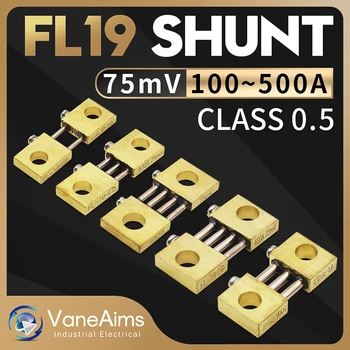 VaneAims FL-19 Shunt 600A 500A 400A 300A 200A 150 A 100 A 75mV DC-Amperemeter Shunt Modstand for Digital Voltmeter, Aktuel Meter