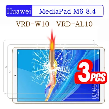(3 Pakker) Hærdet Glas Til Huawei MediaPad M6 8.4 2019 VRD-W10 VRD-AL10 Skærm Protektor Tablet Film