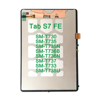 Nye Originale LCD-Skærm, Samsung Galaxy Tab S7 FE SM-T730 SM-T733 SM-T735 SM-T735N T737 Med Touch Screen Digitizer