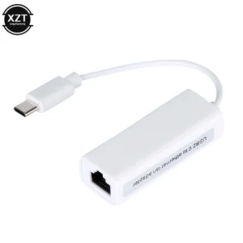 USB-Ethernet-Adapter, 10/100Mbps Netværk Kort Rj45 Type c USB-C Lan Til Macbook Windows Internet via Kabel