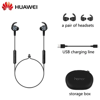 Original Huawei Honor AM61 IPX5 Vandtæt xSport Bluetooth Hovedtelefon BT4.1 Musik Mic Kontrol Trådløst Headset Til Android, IOS