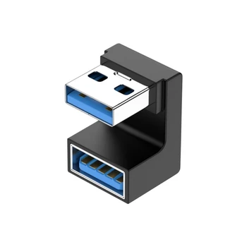 USB Type A til Type A-Adapter Op & Ned Vinklet USB 3.0 Adapter En Mand til Kvinde Udvidelse 180 Graders 5Gbps Bærbar PC