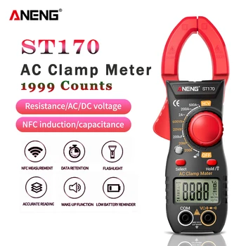 ANENG ST170 Clamp Meter Digital Multimeter 500A AC Strøm, AC/DC Spænding, der Tester 1999 Tæller Hz Kapacitans NCV Ohm Diode Test