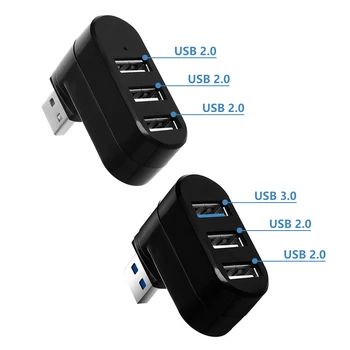 USB 3.0 HUB-Adapter USB 2.0-HUB Extender 3 Ports USB-Hub dataoverførsel ved Høj Hastighed, Splitter Docking Station til PC-Tilbehør