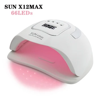 SOLEN X12MAX 66LEDs Søm Lampe Til Manicure Søm tørremaskine UV-Tørring Lampe Med Automatisk Sensor For Hurtig Hærdning af UV Gel Neglelak
