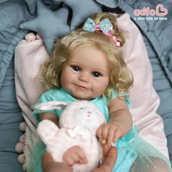ADFO Bebe Reborn Dukke Babyer Toy 20 Tommer 50cm Maddie Realistisk Baby i Live Naturtro Nyfødte Dukker Real Doll Børn Dukker Toy Piger