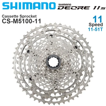 Shimano Deore CS M5100 11 Speed Kassette Sprocke Friløb for Mountainbike-MTB CS-M5100 11-51T 11S 42T Oprindelige Cykel 11V