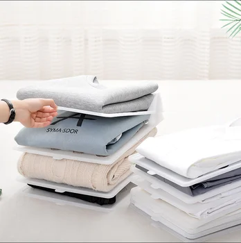 Folde Klud Opbevaring Indehavere Simpelt Tøj Garderobe Efterbehandling Stativer Hjem Shirt Undertøj Arrangør Bestyrelsen Artefakt