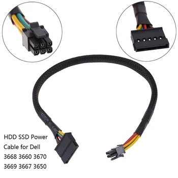 HDD med en SSD Power Kabel til Dell Vostro 3667 3668 3650 SATA Harddisk, Strømforsyning SATA til 6Pin Interface Adapter Omformer Kabel