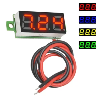 0.28 Tommer 2,5 V-30V Mini Digital Voltmeter Spænding Tester Meter Rød/Blå/gul/grøn LED-Skærm Elektroniske Dele, Tilbehør