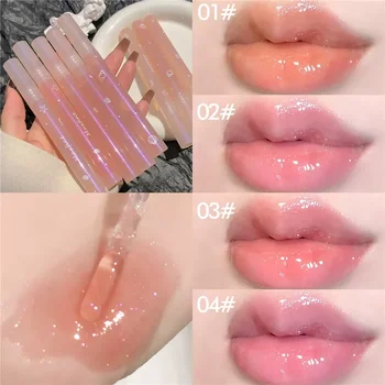 Spejl Vand Lip Gloss Vand Glossy Lip Glaze Gennemsigtig Læbe Olie Varig Liquid Lipstick Klar Glitter Primer Hydrating Plump