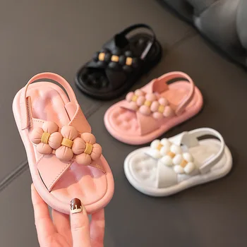 piger sandaler 2023 nye prinsesse sko til små piger studerende sandaler, åben tå, non-slip beach sandaler 24-35