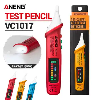 ANENG VC1017 Voltmeter Detektor Ikke-kontakt Pen LED-Elektrisk Indikator Værktøjer Sensor Tester Alarmen Stikkontakt Spænding Meter