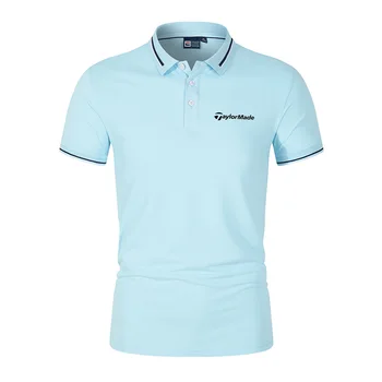 Fashion Sommer Golf Sports Business Fritid Korte Ærmer Nye Mænd Hurtig Tørring Polo Shirt, Polo Komfortable, Åndbar Shirt