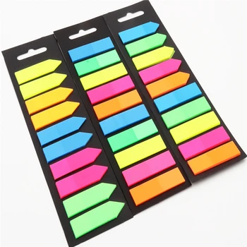 200pcs Farve Sticky Notes Memo Pad Sticky Notes Bogmærke Selvklæbende Bogmærke Memo Mærkat Skole Kontorartikler Forsyninger