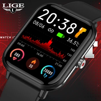 LIGE 2022 Nye Brugerdefinerede Se Ansigt Sport Smart Ur Mænd IP68 Vandtæt puls, blodtryk Kvinder Smartwatch Til Android, IOS