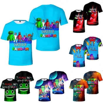 Nye Spil Garten af BanBan Kids T-shirt Banban Have Print T-Shirt Tegnefilm Sjove O-Neck T-Shirt Børn, Sommer Tøj Tee Top