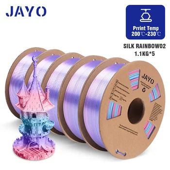 JAYO PLA/PLA META/PETG/SILKE/PLA+/Træ/ Rainbow/Marmorgulv 3d-Printer Filament 1.75 mm 3.25/5 KG 10 Gange Sejhed for 3D-Printer& Pen