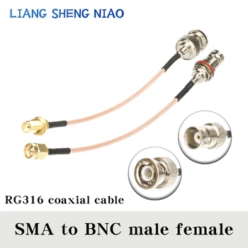 RG316 Kabel-50 Ohms BNC Male Ret Vinkel i forhold til BNC Male Stik Adapter til Video Kamera SDI-Camcorder HD-SDI - /3G-SDI/4K/8K