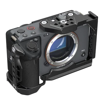 Ny Aluminium Legering Håndholdt Kamera Bur for Sony FX30 / FX3 Fuld Beskyttende Dslr Rig Bur