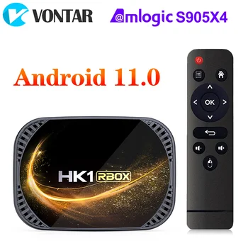 HK1 X4S Smart TV BOKS Amlogic S905X4 Android 11.0 Dobbelte Wifi Understøtter 4K Google Voice Assistant Youtube Media Afspiller 2GB 4GB-32GB