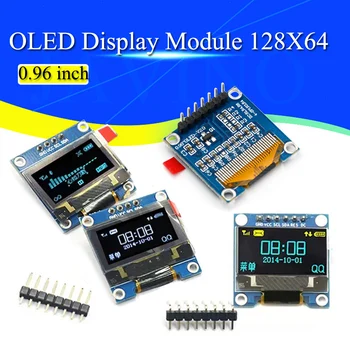 0.96 tommer oled IIC Seriel Hvide OLED-Display Modul 128 X 64 I2C SSD1306 12864 LCD-Skærm Til Arduino Board