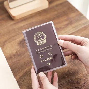 Gennemsigtig PVC Pas Protector Dække Rejse-ID-Kort Holder Dokument Dækker Vandtæt Passport Taske Pose Rejser Tilbehør