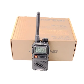 Baofeng UV3R-Plus-To-Vejs Radio Dual Band-VHF-UHF LCD-Tv med TOT-Ørestykke Lomme SKINKE Trådløs Kommunikation FM-Radioer-Modtager