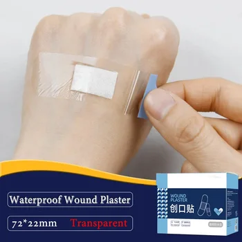 100Pcs/Pack Gennemsigtig Selvklæbende Sår Gips Vandtæt Medicinsk Anti-Bakterier Band Aid Kits Hjem Rejse First Aid Kit