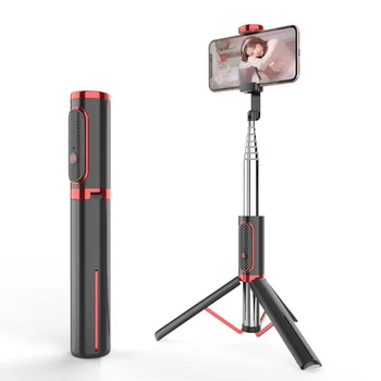 3 i 1 Mini Selfie Stick Stativ Aluminium Monopod Telefonen Stå For Xiaomi Mi Redmi Note 9 Huawei iPhone-11 Pro Samsung Smartphone