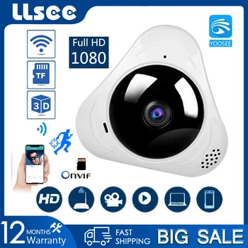 LLSEE YOOSEE, 1080P, panorama kamera, 360 graders smart baby, mini CCTV WIFI, sikker IP-kamera, night vision, to-vejs opkald