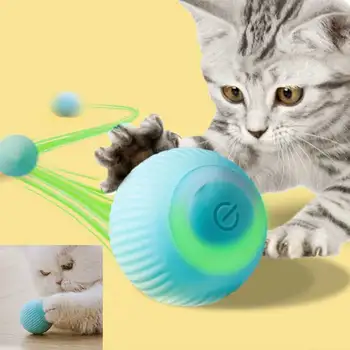 El-Kat Legetøj Automatisk Rullende Bold Kat Legetøj Interaktivt for Pet Uddannelse Selvstændige bevægelse Kat Legetøj til Indendørs Spille Pet Elementer