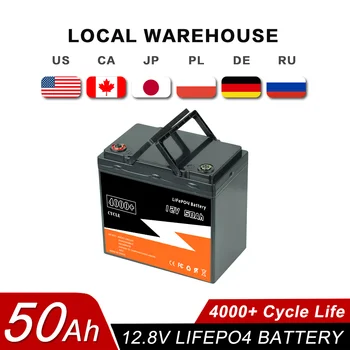 Nye 12V 50Ah 40Ah LiFePO4 Batteri Indbygget 4S50A BMS 4000+ Dybt Cykler for RV Sol 12v 50Ah 40Ah Genopladeligt Lithium Batteri
