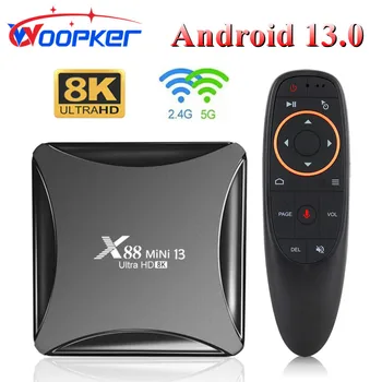 Woopker Android-13 TV-BOKSEN X88 Mini-13 RK3528 8K Ultra HD Smart TVBox 2 GB 16 GB Dual Wifi 2,4 G 5G 100M LAN-4GB-32GB PK H96 ANTAL