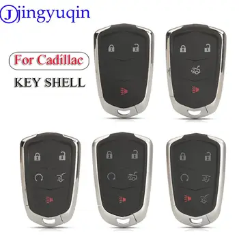 jingyuqin 3/4/5/6 Knapper Smart Fjernbetjening Bil Nøgle etui Til Cadillac SRX CTS ATS-XTS Escalade ESV