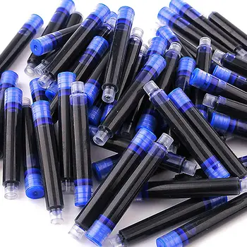 10stk/Pack 3.4/2,6 mm Kaliber Blækpatroner ved Ink Pen-Sort/Dark Blue/Red/Blue Fountain Penne Blæk Sac skoleartikler