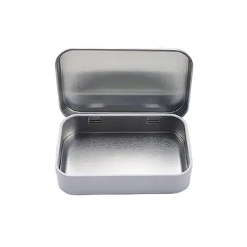 Størrelse:95*60*21mm lille rektangel tin box med dobbelte hvide farve belægning mynte tin box slik metal tilfælde tin emballage