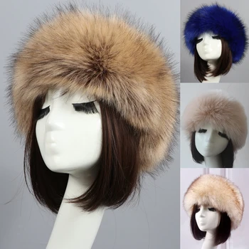 1pc Hat Kvinder er Vinter Kunstig Pels russisk Ushanka Hat, Varm Elefanthue Caps Earflap Satin Fox Huer til Damer Udendørs