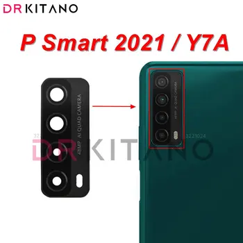 Bageste Kamera på Bagside Glas Linse Erstatning For Huawei Y7A S Smart 2021 Med Selvklæbende Lim PPA-LX1 PPA-LX2 PPA-LX3