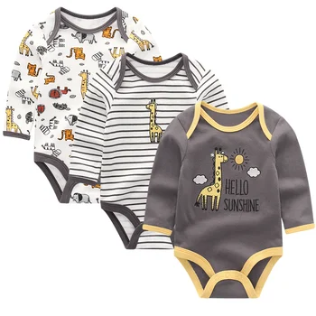 Baby Tøj 2022 Vinter Nyfødte jumpsuits Baby Dreng Pige Sparkedragt med Lange Ærmer Spædbarn Ropa bebe Tøj O-hals Baby Produkt