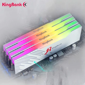 Kingbank RGB hukommelsesmodul DDR4 DDR5 6000 6400mhz 16GB 32GB Desktop-Computer Hukommelse Memoria RGB lysbånd CJR Granulat Hynix