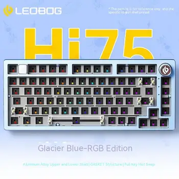 LEOBOG Hi75 Wirled Hot-swap Rgb Mekanisk Tastatur Kit Pakning Brugerdefinerede Tastatur Aluminium Krop Pc Gamer Laptop Tilbehør