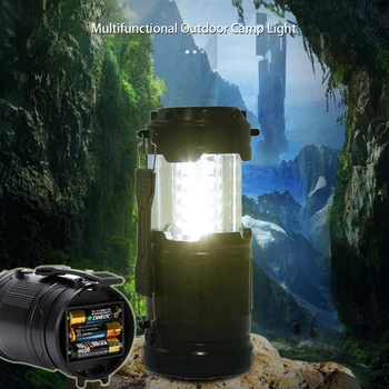 LED Telt Lampe Vandtæt Camping Lys Strøm Af 3*AA-Batteri nødbatteriet Lanterne, der Arbejder Belysning Lommelygte