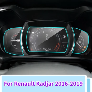 For Renault Kadjar 2016-2019 PET-Folie skærmbeskytter Bil Instrument Panel Protektor Dashboard Center Kontrol Touchscreen