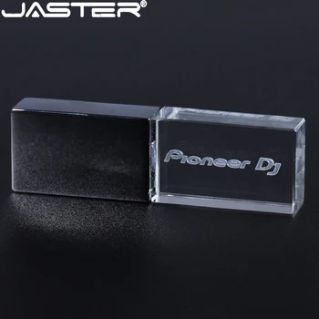 Nye Metal med Krystal USB-Flash-Drev med Høj Hastighed Skrive Memory Stick Farve LED Lys Pioneer DJ Premium-Pen-Drev 64GB 128GB